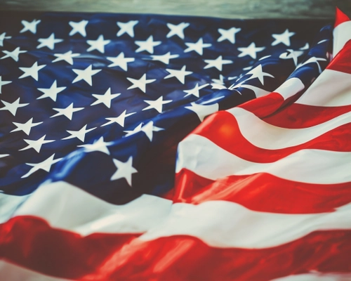 American Flag Waves FREE Stock Photo, American,  flag,  patriotism picture