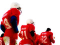 Football players on field FREE Stock Photo, football,  american,  players picture