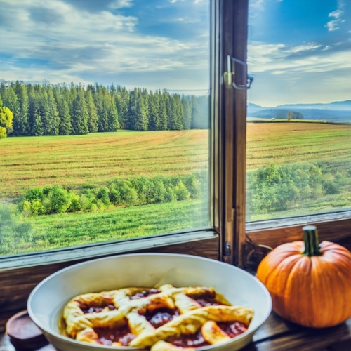 Autumn Harvest Scene