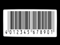 Barcode on black background FREE Stock Photo, barcode,  black background,  white stripes picture