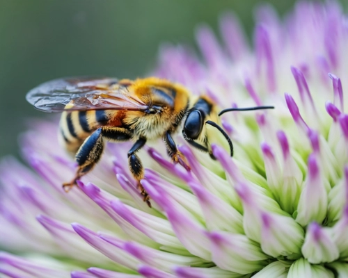 Free Bee on Flower stock image to download Bee on Flower FREE Stock Photo, bee, flower, nature picture