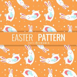 Bunny Easter Cartoon Pattern FREE Stock Vector, easter, bunny, rabbit picture