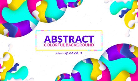 Colorful Circle Splash FREE Stock Vector, background, business, card picture