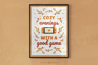 Free Gamer's Autumn Night Poster stock image to download Gamer's Autumn Night Poster FREE Stock Psd, poster, gaming, gamer picture