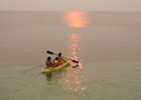 Kayaking at sunset in Roatan FREE Stock Photo, kayak, roatan, honduras picture