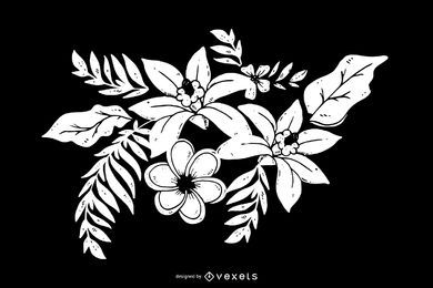 Free Monochromatic Blossom Décor stock image to download Monochromatic Blossom Décor FREE Stock Clipart, art, artwork, background picture