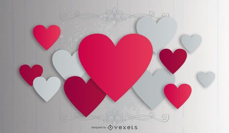Free Pink Grey Hearts Valentine stock image to download Pink Grey Hearts Valentine FREE Stock Clipart, valentine, creative, heart picture