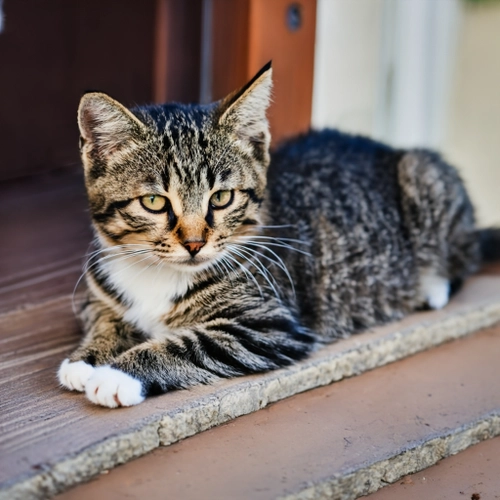 Playful Tabby Cat FREE Stock Photo, cat,  tabby,  pet picture