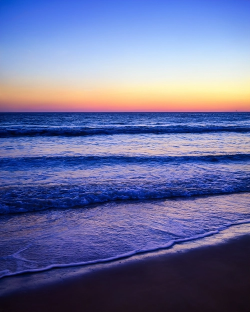 Serene Ocean Sunset FREE Stock Photo, ocean,  sunset,  tranquility picture