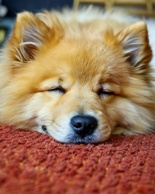 Sleeping Fluffy Dog FREE Stock Photo, dog,  sleeping,  fluffy picture