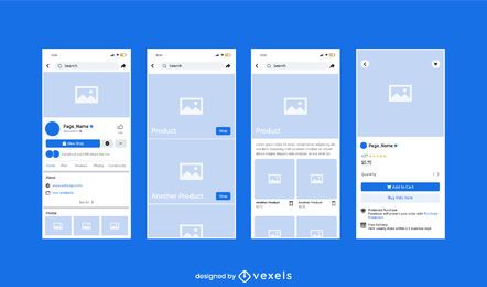 SocialBiz Interface Kit FREE Stock Vector, facebook, social-media, interface picture