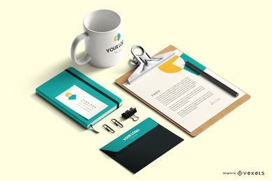 Stationery Mockup Office Kit FREE Stock Psd, mockup, composition, branding picture