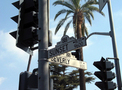 Straßenschild an Sunset Boulevard und Beverly Drive KOSTENLOSES Stock-Photo-Bild, straßenschild,  sunset boulevard,  beverly drive