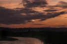 Sunset over Dunajec River FREE Stock Photo, sunset,  river,  clouds picture