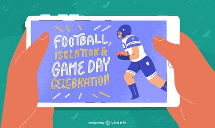 Free Superbowl tablet art USA stock image to download Superbowl tablet art USA FREE Stock Vector, superbowl, illustration, american picture