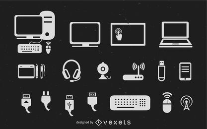 Free Tech Gear Collection stock image to download Tech Gear Collection FREE Stock Vector, camera, collection, computer picture