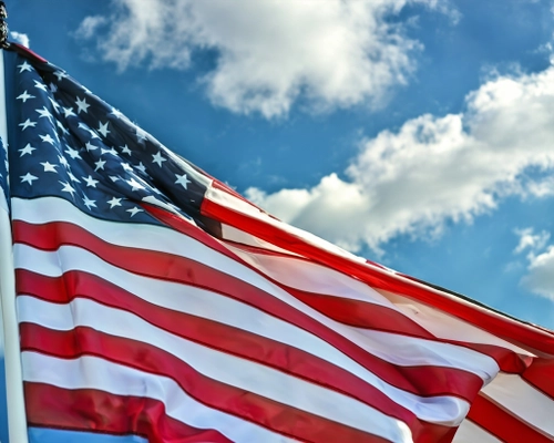 Vibrant American Flag FREE Stock Photo, flag,  USA,  patriotic picture