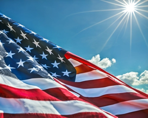 Waving American Flag FREE Stock Photo, American,  flag,  patriotism picture