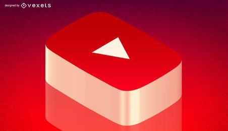 Youtube Header Icons FREE Stock Icon, youtube, isometric, social-media picture