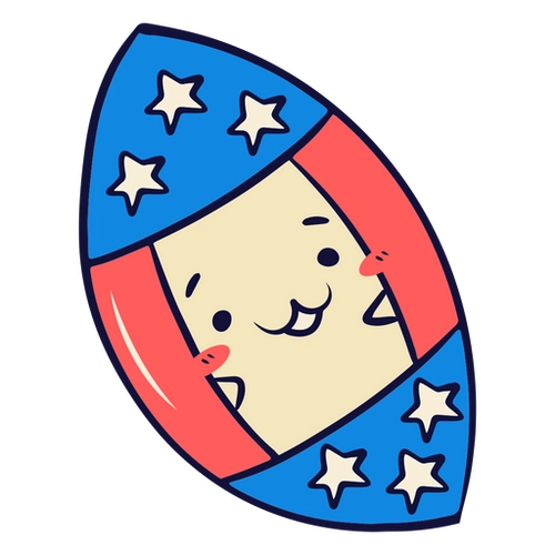 Adorable USA Football PNG