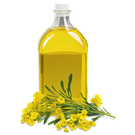 Free Clear bottle of canola oil beside yellow flowers stock image to download Clear bottle of canola oil beside yellow flowers FREE Stock Photo, canola oil, cooking oil, natural ingredients picture