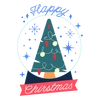 Festive Holiday Crystal Ball PNG Art